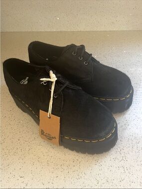 Dr. Martens 1461 Quad Hair-On Platform Oxford NWT Size 8 Women’s
